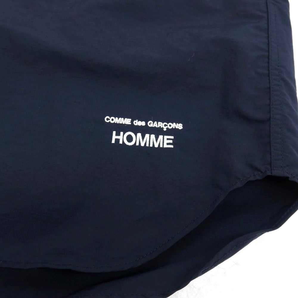 【中古】コムデギャルソンオム COMME des GARCONS HOMME 2025年春夏 ナイロンタッサー 半袖シャツ ネイビー【サイズS】【 状態ランクB 】【 メンズ 】