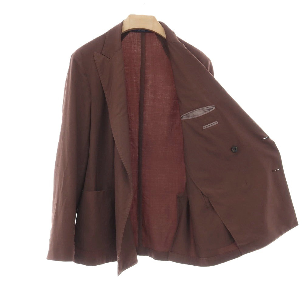 【新品】ドルモア DRUMOHR ウール 6B ダブルスーツ ブラウン【サイズ48】【 状態ランクN 】【 メンズ 】