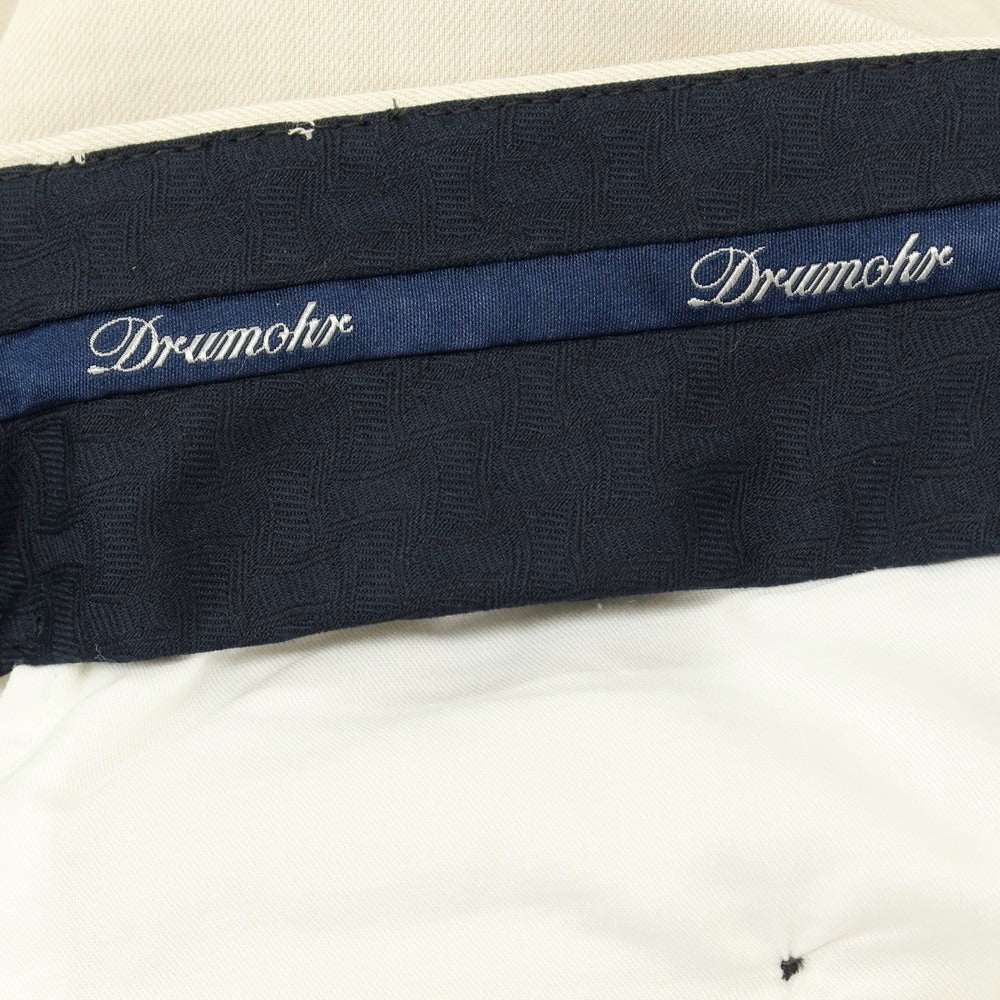 【新品】ドルモア DRUMOHR リネンコットン カジュアルスラックスパンツ アイボリー【サイズ50】【 状態ランクN 】【 メンズ 】