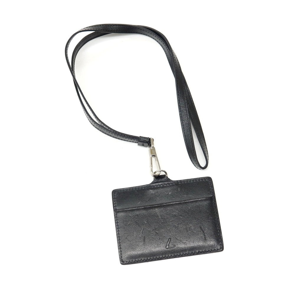 【中古】ツチヤカバン 土屋鞄 レザー IDカードケース ブラック【 状態ランクC 】【 メンズ 】