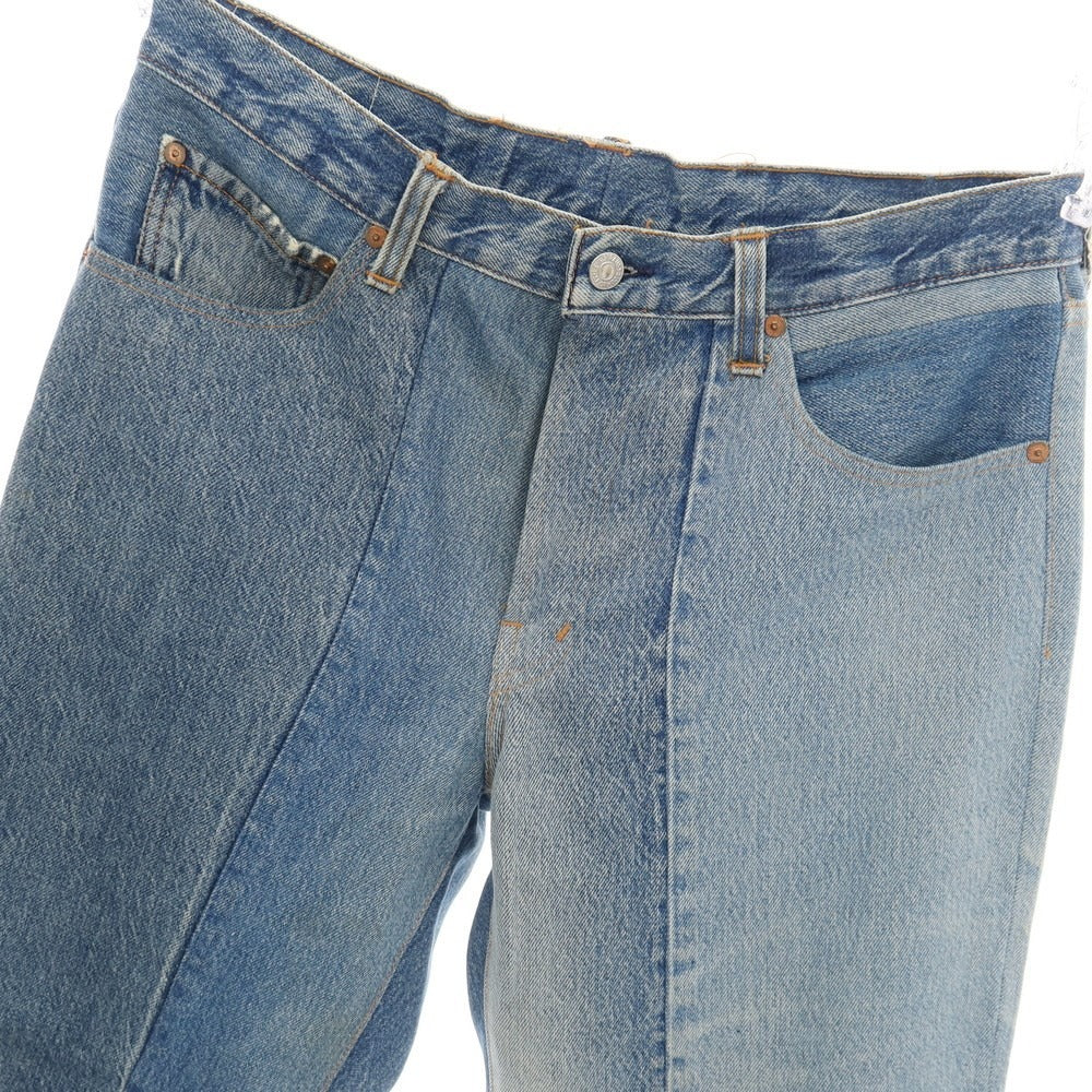 【中古】ジョンリンクス jonnlynx faye別注 コットン 再構築 デニムパンツ ブルー【サイズ34】【 状態ランクB 】【 メンズ 】