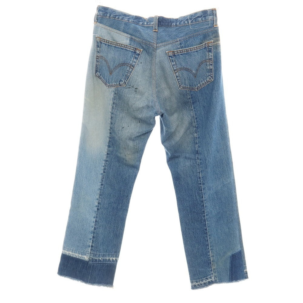 【中古】ジョンリンクス jonnlynx faye別注 コットン 再構築 デニムパンツ ブルー【サイズ34】【 状態ランクB 】【 メンズ 】