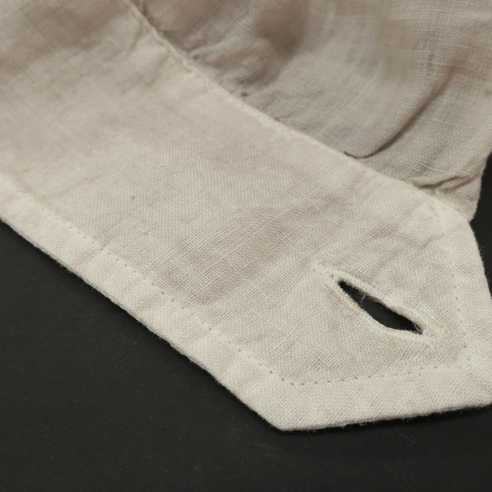【中古】グランサッソ GRAN SASSO VINTAGE リネン サファリジャケット アイボリーベージュ【サイズ54】【 状態ランクB 】【 メンズ 】