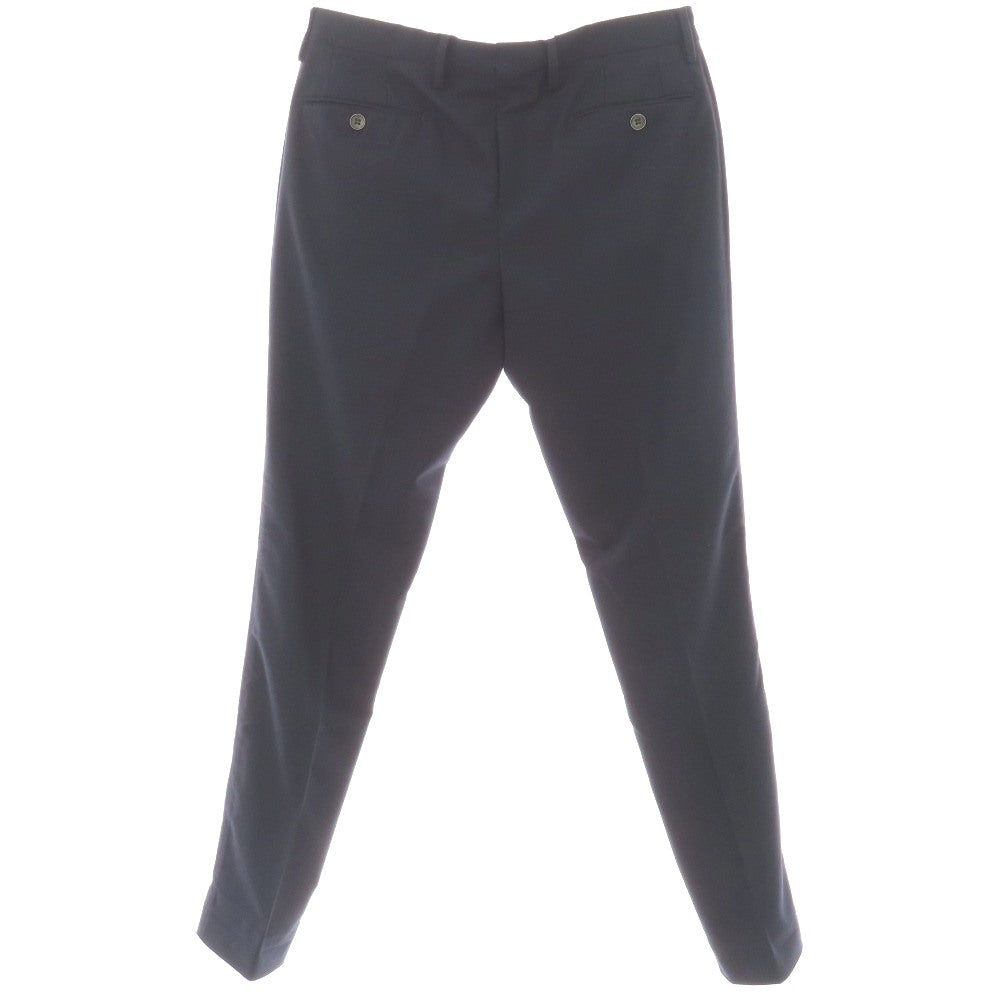 【中古】ビーセッテチェント B SETTECENTO ポリエステルウールレーヨンポリウレタン ドレススラックスパンツ ネイビー【サイズ35】【 状態ランクC 】【 メンズ 】