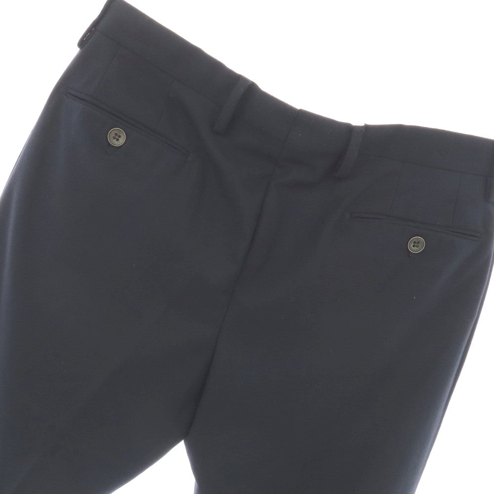 【中古】ビーセッテチェント B SETTECENTO ポリエステルウールレーヨンポリウレタン ドレススラックスパンツ ネイビー【サイズ35】【 状態ランクC 】【 メンズ 】