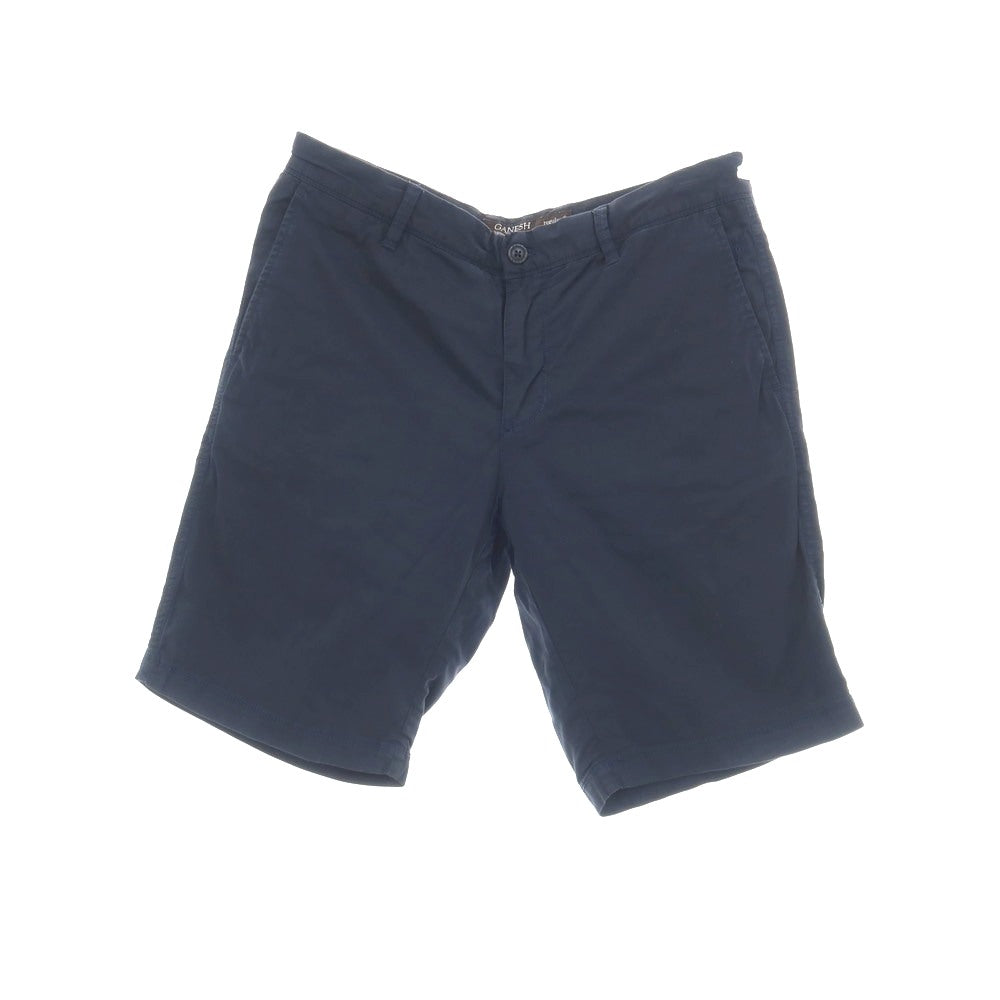 【中古】ガネーシュ ganesh ストレッチ コットン ショートパンツ ネイビー【サイズ32】【 状態ランクB 】【 メンズ 】