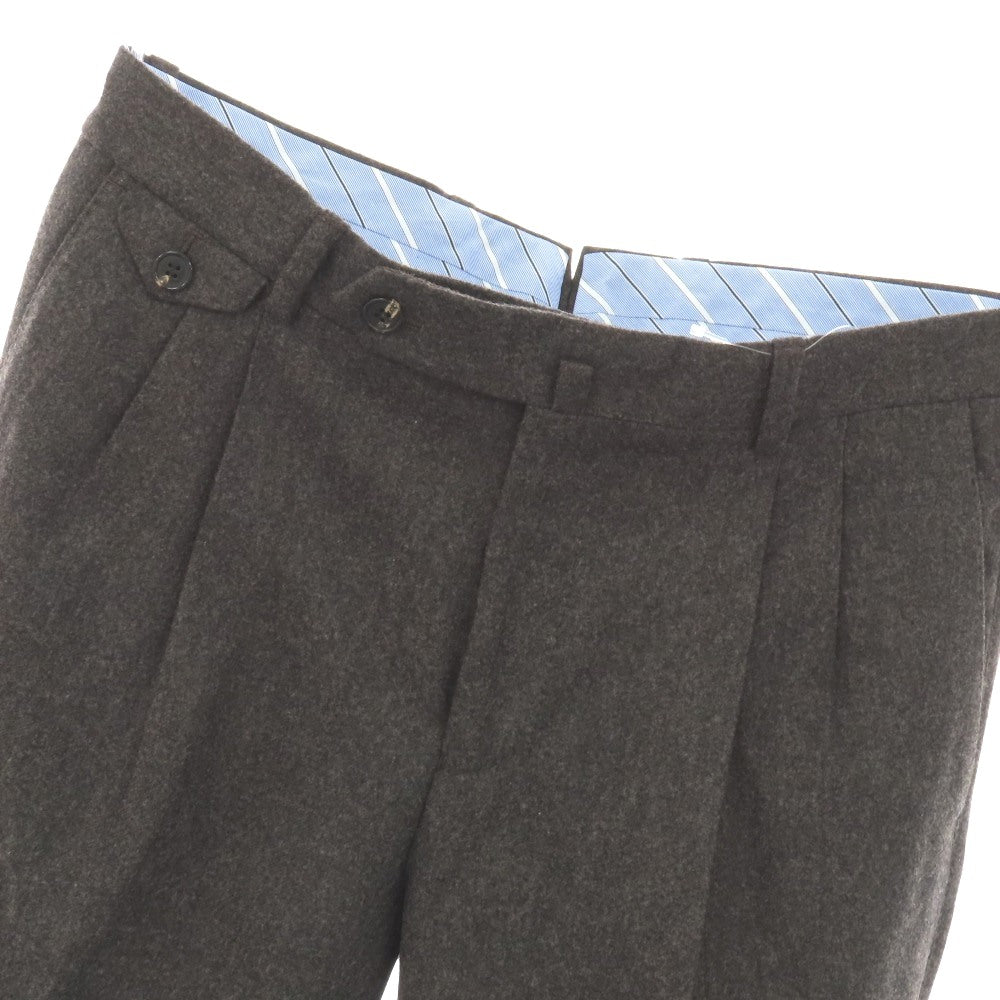 【中古】リネア パンタローニ Linea Pantaloni ウール ドレススラックスパンツ ブラウン【サイズ46】【 状態ランクA 】【 メンズ 】