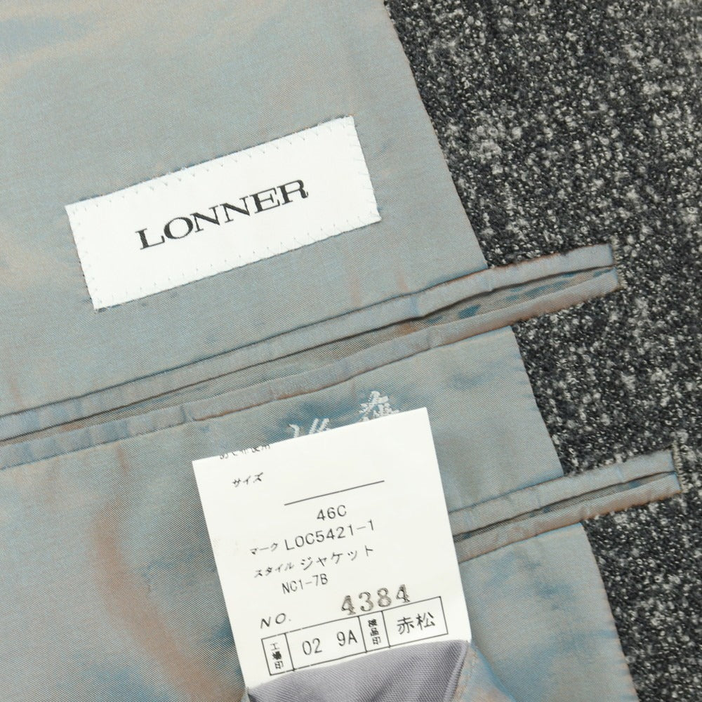 【中古】ロンナー LONNER ウールポリエステル 2B テーラードジャケット グレー【サイズ46】【 状態ランクB 】【 メンズ 】