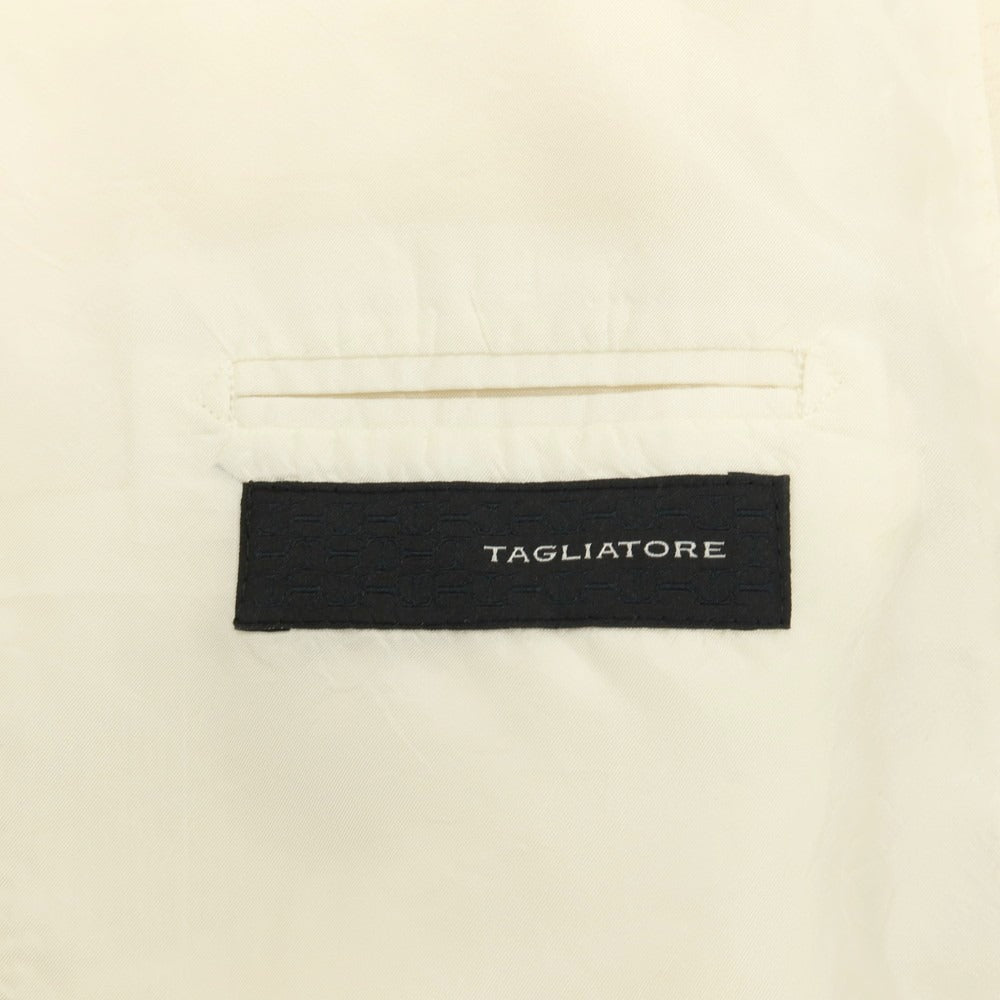 【中古】タリアトーレ TAGLIATORE コットンリネン 6B ダブルスーツ ナチュラル【サイズ48】【 状態ランクB 】【 メンズ 】