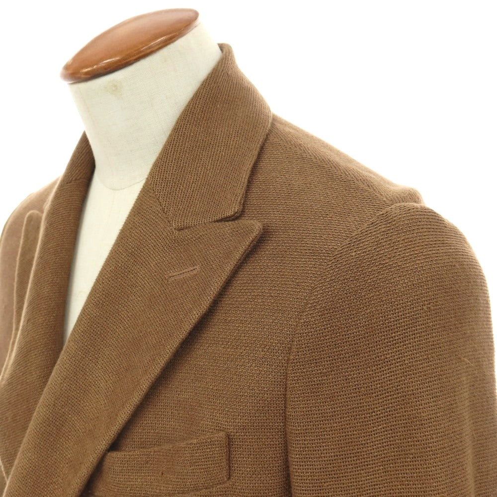 【中古】チルコロ1901 CIRCOLO 1901 リネン ダブル6B カジュアルジャケット ブラウン【サイズ48】【 状態ランクC 】【 メンズ 】