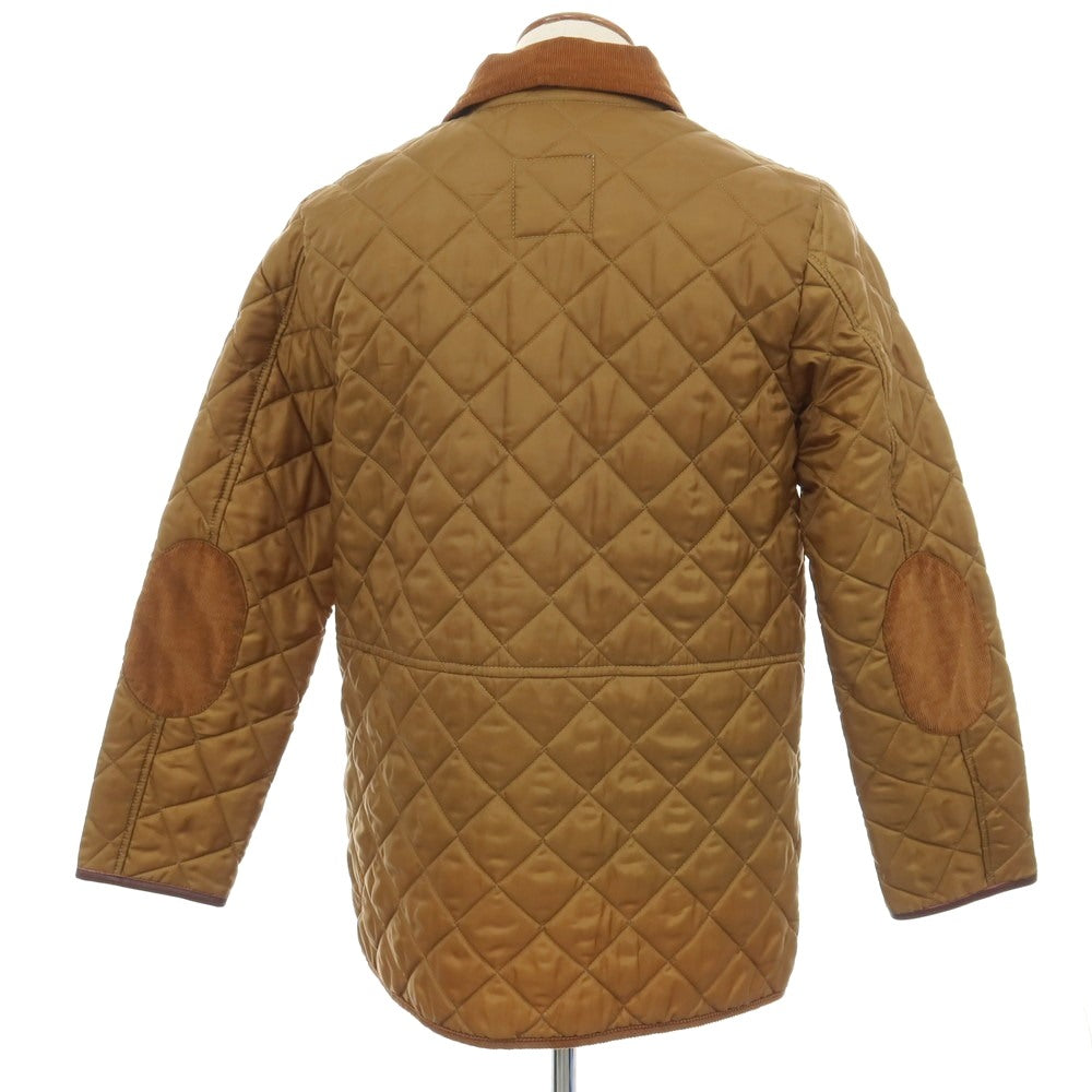 【中古】ラベンハム LAVENHAM ポリエステル系 キルティング 中綿ブルゾン オーカー【サイズ38】【 状態ランクB 】【 メンズ 】