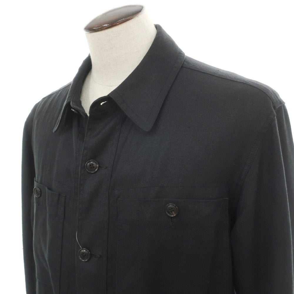 【中古】フォーティーカラッツアンドゴーニーゴ 40ct&525 リネン カバーオール ブラック【サイズ4】【 状態ランクB 】【 メンズ 】