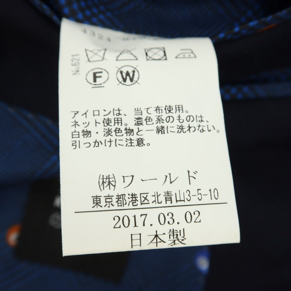 【中古】タケオキクチ TAKEO KIKUCHI Sculpture(オーダー品) 3ピース Super130’S ウール 1つボタンスーツ ネイビー【サイズ表記なし(L位)】【 状態ランクC 】【 メンズ 】