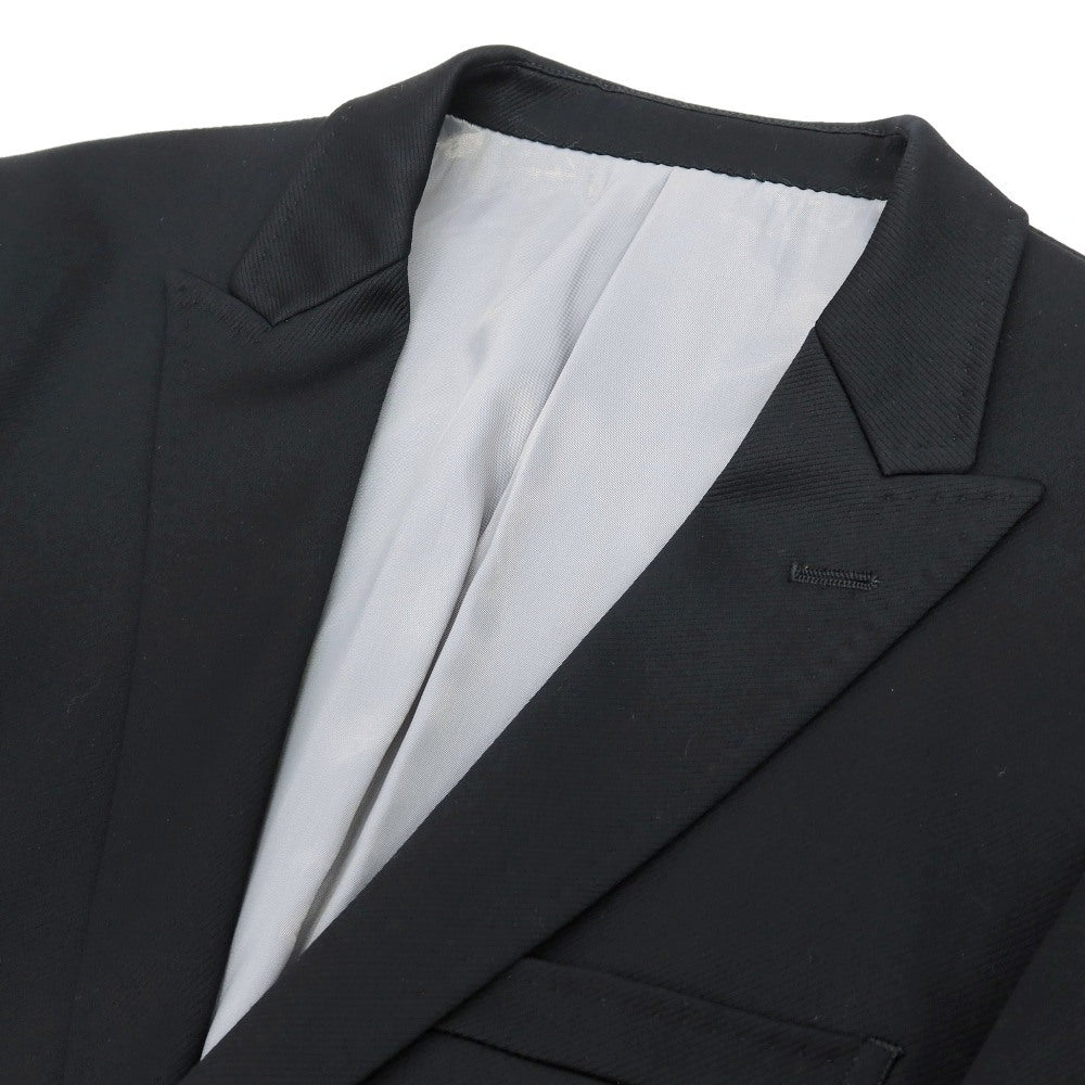 【中古】タケオキクチ TAKEO KIKUCHI ウールポリウレタン 1つボタンスーツ ブラック【サイズ3】【 状態ランクD 】【 メンズ 】
