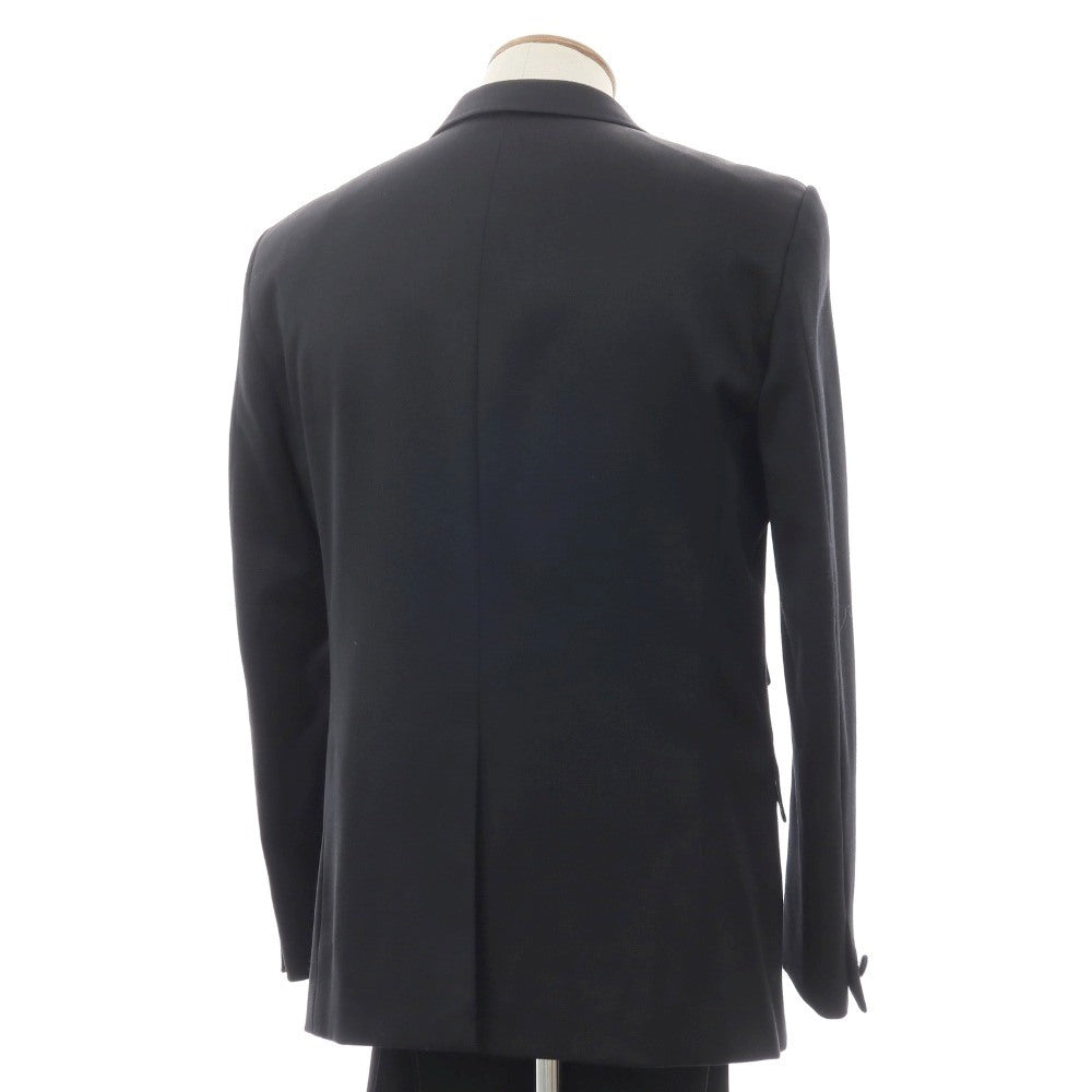 【中古】タケオキクチ TAKEO KIKUCHI ウールポリウレタン 1つボタンスーツ ブラック【サイズ3】【 状態ランクD 】【 メンズ 】