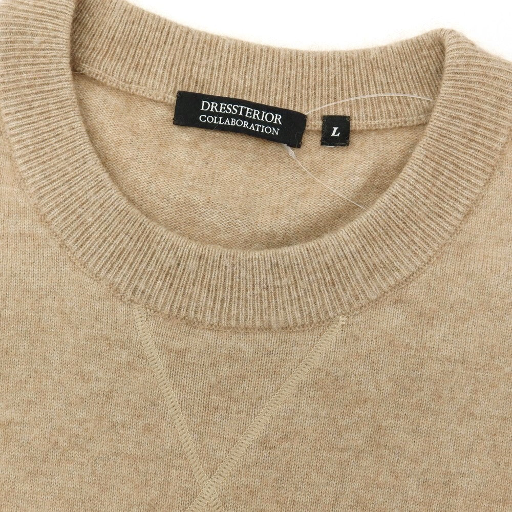 【中古】ドレステリア DRESSTERIOR × 櫻井貴史 ウールレーヨンナイロン シャギーラクーン ニット ベージュ【サイズL】【 状態ランクB 】【 メンズ 】