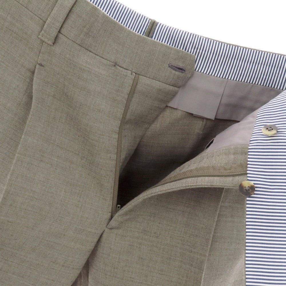 【中古】イガラシトラウザーズ 五十嵐 IGARASHI TROUSERS ストレッチ ポリエステルウールレーヨン ドレススラックスパンツ ウォームグレー系【サイズ表記なし(M位)】【 状態ランクB 】【 メンズ 】