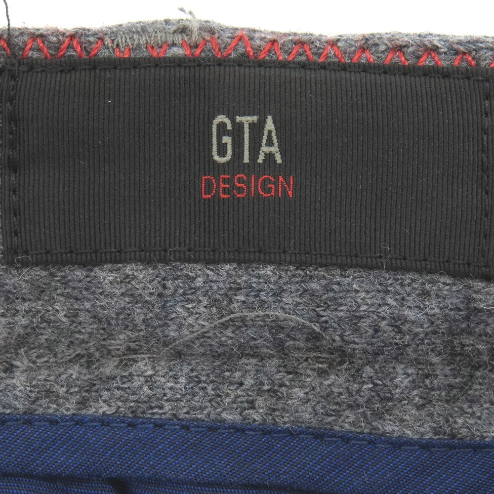 【中古】ジーティーアー G.T.A ウールナイロン ニット ジャージー ジョガーパンツ グレー【サイズ46】【 状態ランクC 】【 メンズ 】