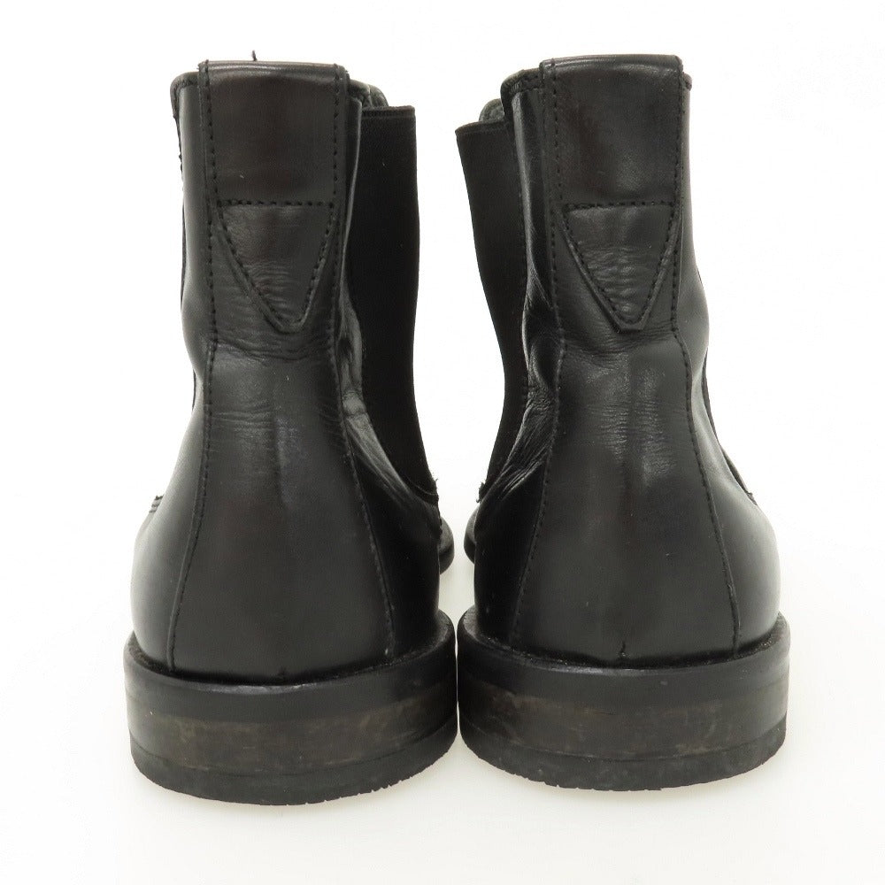 【中古】バーニーズニューヨーク BARNEYS NEWYORK レザー ブーツ ブラック【サイズ表記なし(6.5位)】【 状態ランクC 】【 メンズ 】