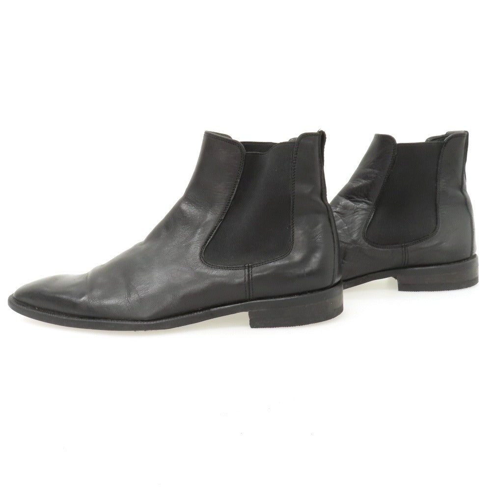 【中古】バーニーズニューヨーク BARNEYS NEWYORK レザー ブーツ ブラック【サイズ表記なし(6.5位)】【 状態ランクC 】【 メンズ 】