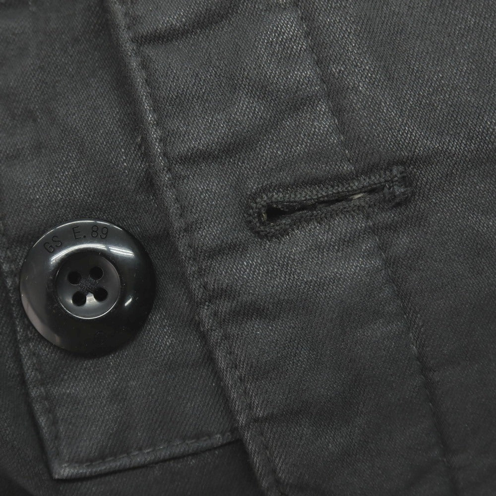 【新品】ジースターロウ G-STAR RAW 染色加工 コットン カラ ペリスコープ デニム 中綿入り ピーコート グレーブラック【サイズM】【 状態ランクN 】【 メンズ 】