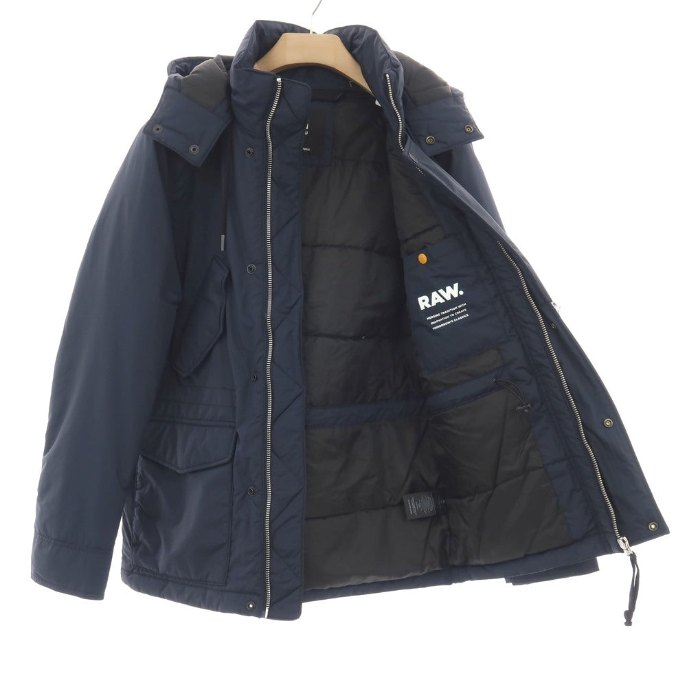 【新品】ジースターロウ G-STAR RAW VODAN PADDED HDD JKT ナイロン スタンドカラー 中綿ブルゾン ネイビー【サイズXL】【 状態ランクN 】【 メンズ 】