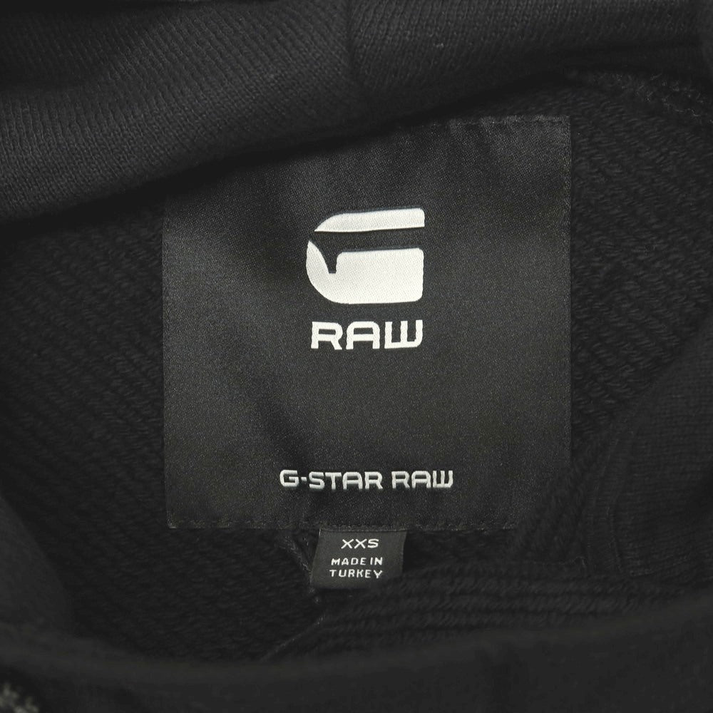 【新品】ジースターロウ G-STAR RAW コットン ハーフジップ プルオーバー パーカー ブラック【サイズXXS】【 状態ランクN 】【 メンズ 】