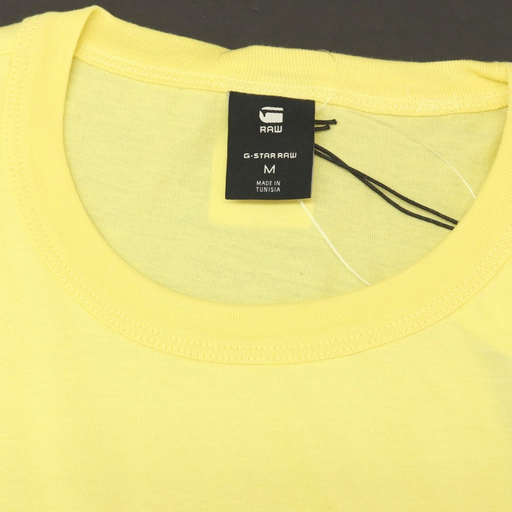 【新品】ジースターロウ G-STAR RAW DAPLIN R T S/S コットン クルーネック 半袖Tシャツ レモン【サイズM】【 状態ランクN 】【 メンズ 】