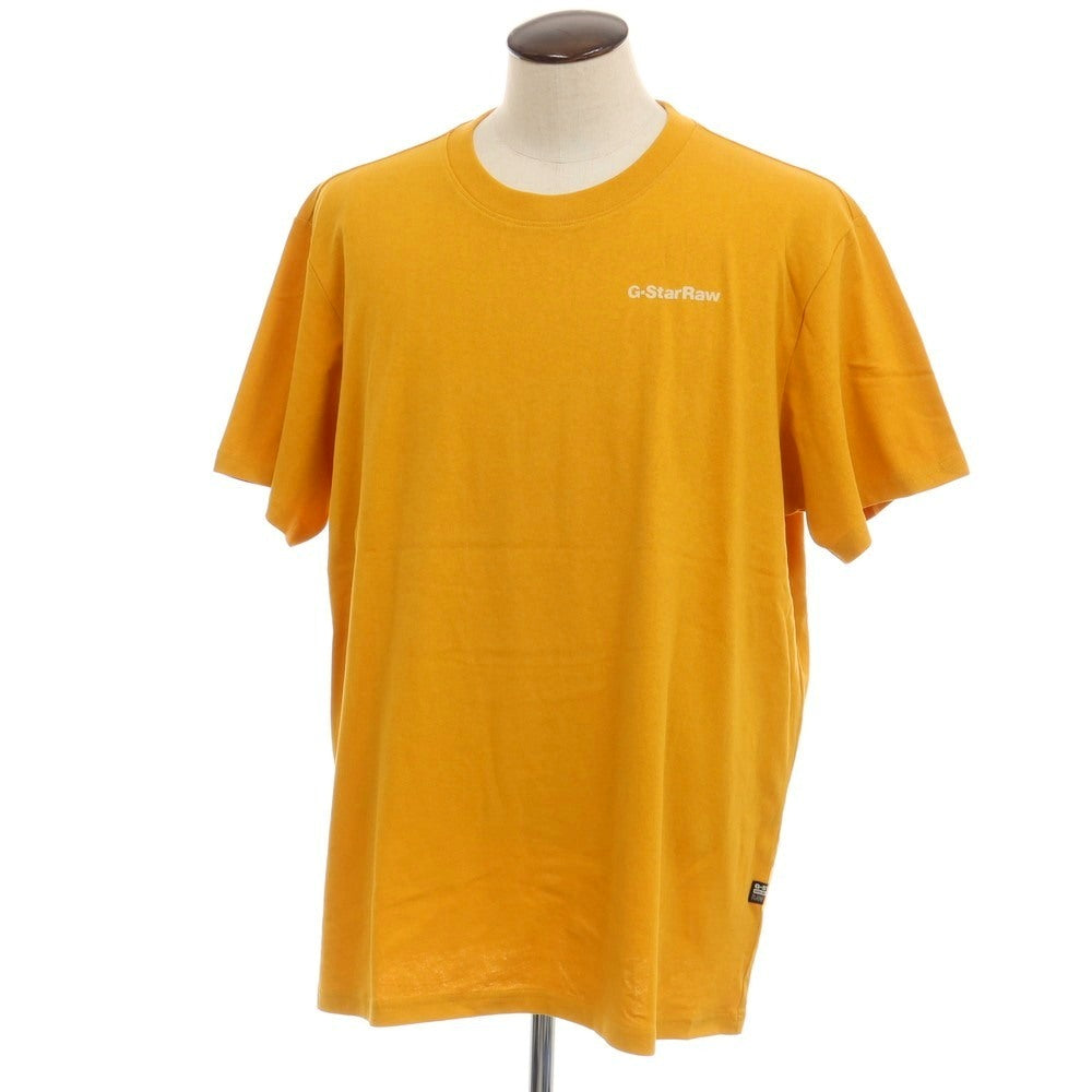 【新品】ジースターロウ G-STAR RAW PHOTOGRAPHER LOOSE R T コットン フロッキープリント クルーネック 半袖Tシャツ オレンジ【サイズXL】【 状態ランクN 】【 メンズ 】