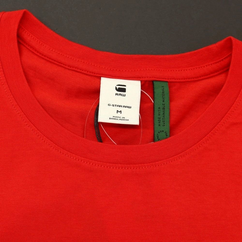 【新品】ジースターロウ G-STAR RAW OLYMP R T S/S コットン クルーネック 半袖Tシャツ レッド【サイズM】【 状態ランクN 】【 メンズ 】