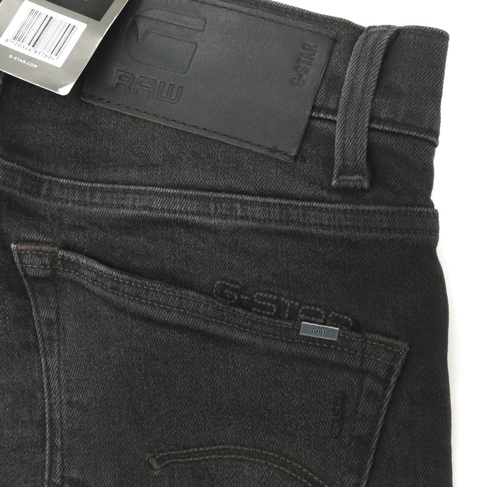 【新品】ジースターロウ G-STAR RAW ダメージ&リペア加工 ストレッチ コットン デニムパンツ ジーンズ ブラック【サイズ27/30】【 状態ランクN 】【 メンズ 】