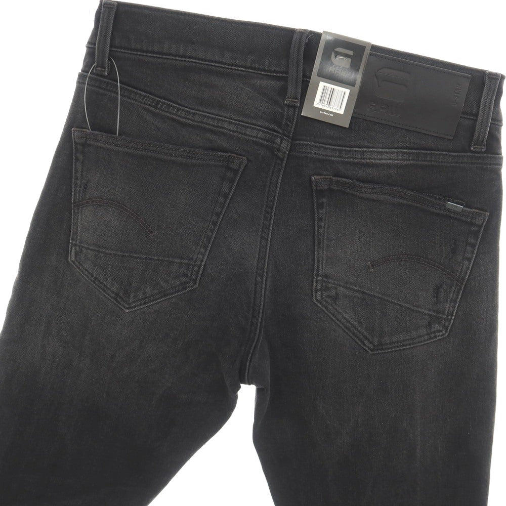 【新品】ジースターロウ G-STAR RAW ダメージ&リペア加工 ストレッチ コットン デニムパンツ ジーンズ ブラック【サイズ30/32】【 状態ランクN 】【 メンズ 】