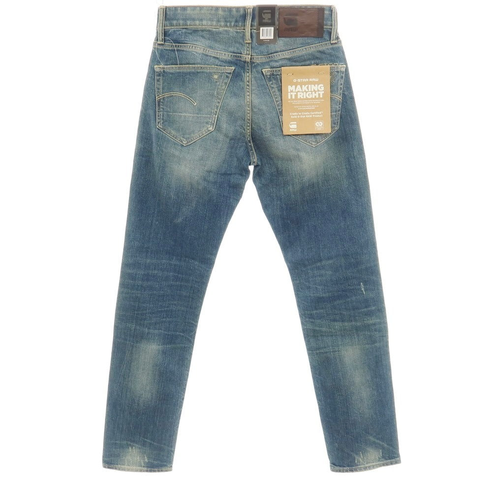 【新品アウトレット】ジースターロウ G-STAR RAW ダメージ&リペア加工 コットンポリウレタン デニムパンツ ジーンズ ブルー【サイズ28/32】【 状態ランクN- 】【 メンズ 】