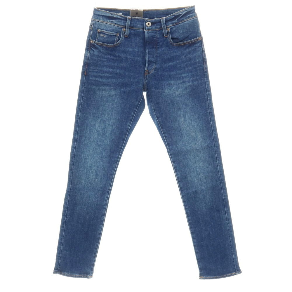 【新品アウトレット】ジースターロウ G-STAR RAW 3301 SLIM ストレッチ コットン デニムパンツ ジーンズ ネイビーブルー【サイズ28/30】【 状態ランクN- 】【 メンズ 】