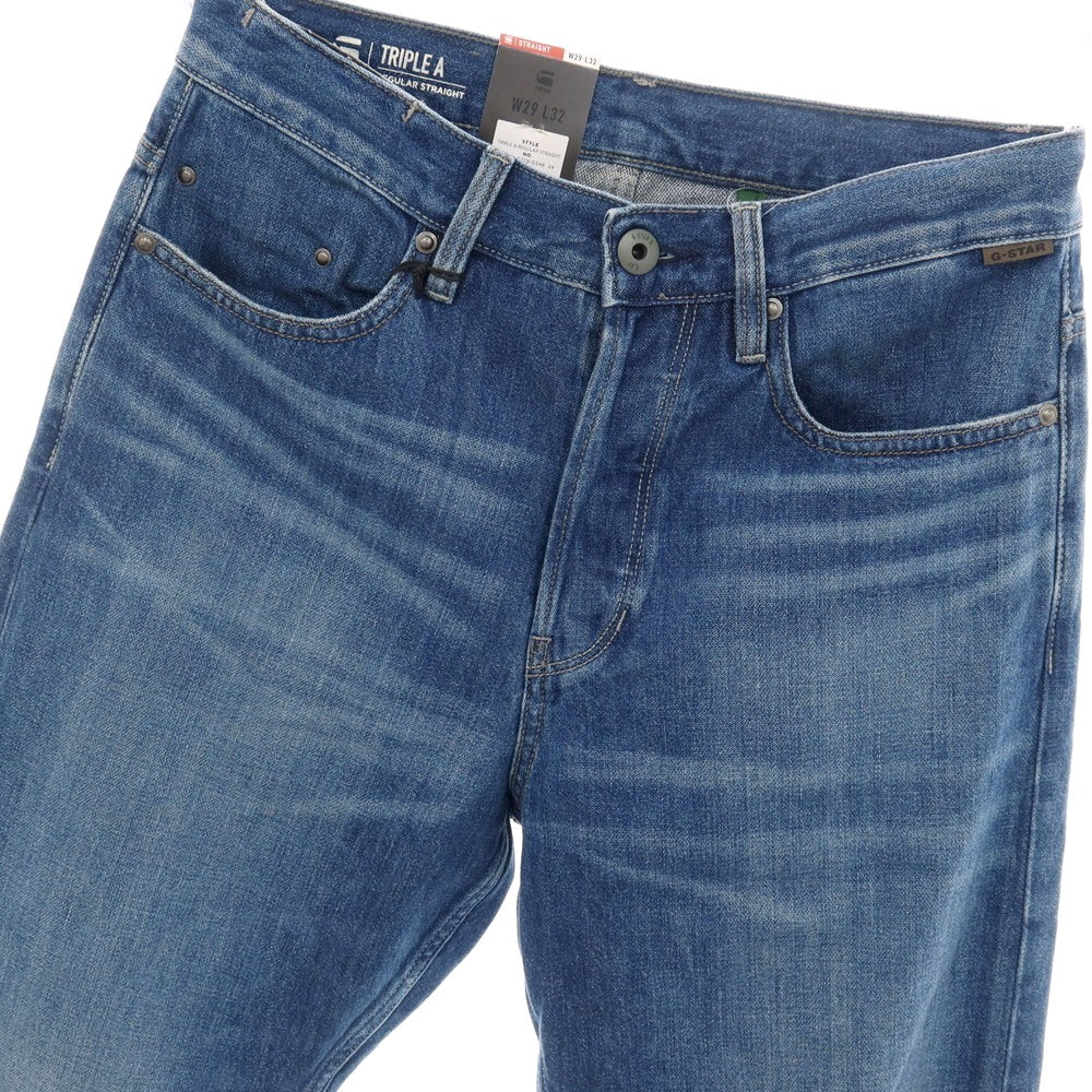 【新品】ジースターロウ G-STAR RAW TRIPLE A REGULAR STRAIGHT コットン デニムパンツ ジーンズ ブルー【サイズ29/32】【 状態ランクN 】【 メンズ 】