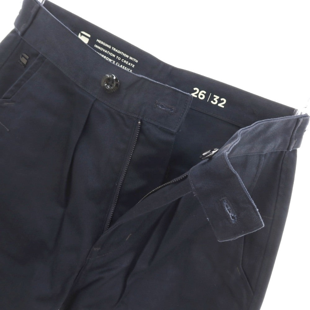 【新品】ジースターロウ G-STAR RAW WORKER CHINO RELAXED ドリルツイルコットン ワークパンツ ネイビー【サイズ26/32】【 状態ランクN 】【 メンズ 】