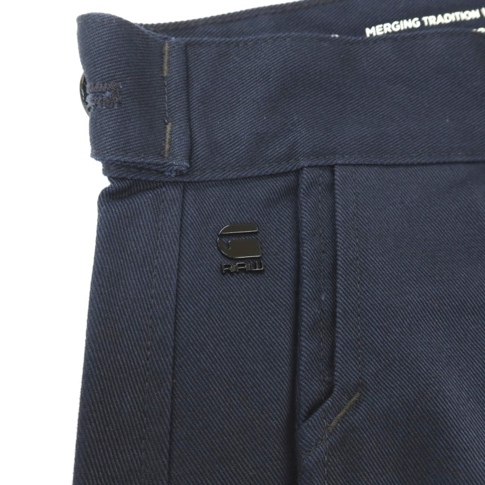 【新品】ジースターロウ G-STAR RAW WORKER CHINO RELAXED ドリルツイルコットン ワークパンツ ネイビー【サイズ26/32】【 状態ランクN 】【 メンズ 】