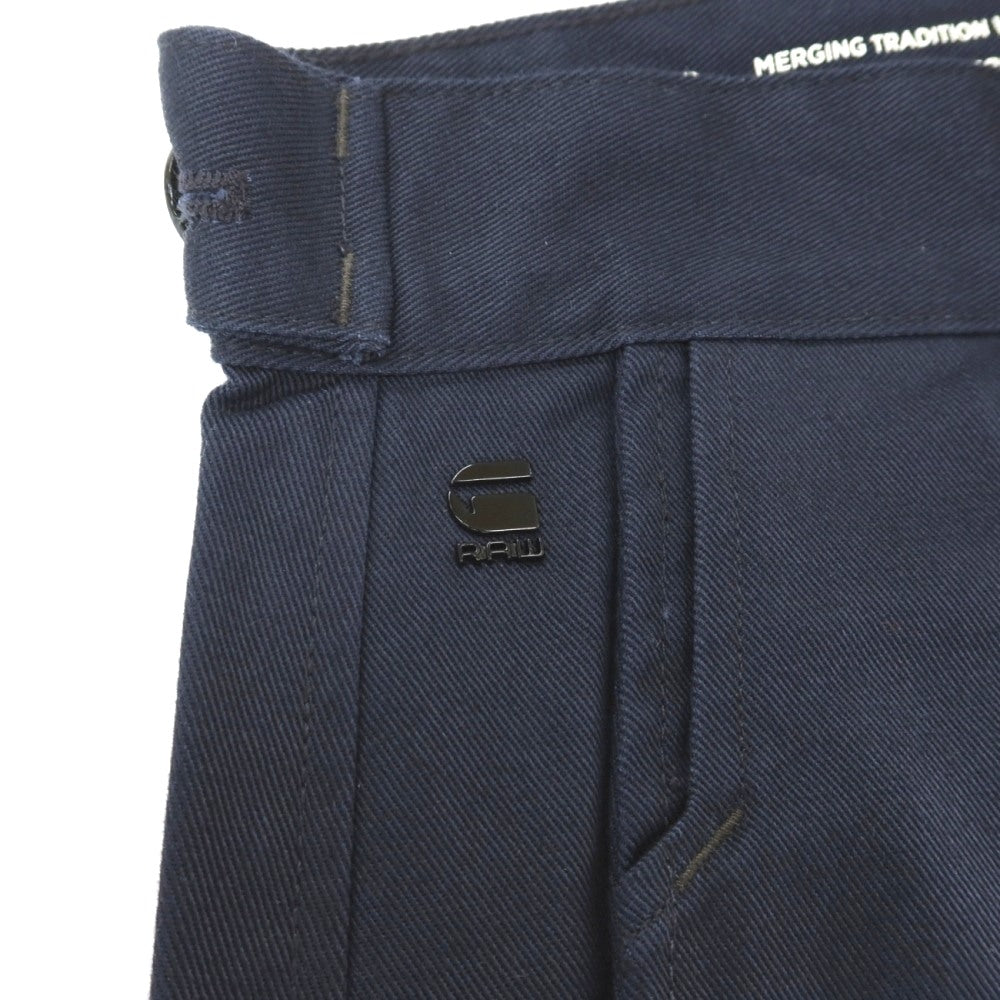 【新品】ジースターロウ G-STAR RAW WORKER CHINO RELAXED ドリルツイルコットン ワークパンツ ネイビー【サイズ26/32】【 状態ランクN 】【 メンズ 】