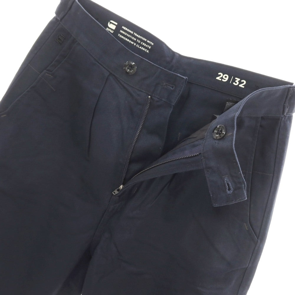 【新品】ジースターロウ G-STAR RAW WORKER CHINO RELAXED ドリルツイルコットン ワークパンツ ネイビー【サイズ29/32】【 状態ランクN 】【 メンズ 】