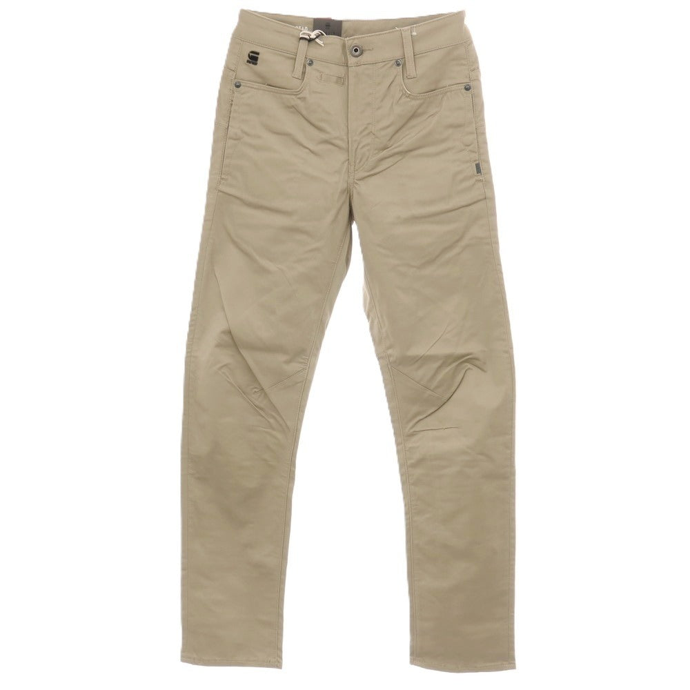 【新品アウトレット】ジースターロウ G-STAR RAW D-STAQ 3D STRAIGHT TAPERED ストレッチ コットン 5ポケットパンツ ベージュ【サイズ26/32】【 状態ランクN- 】【 メンズ 】