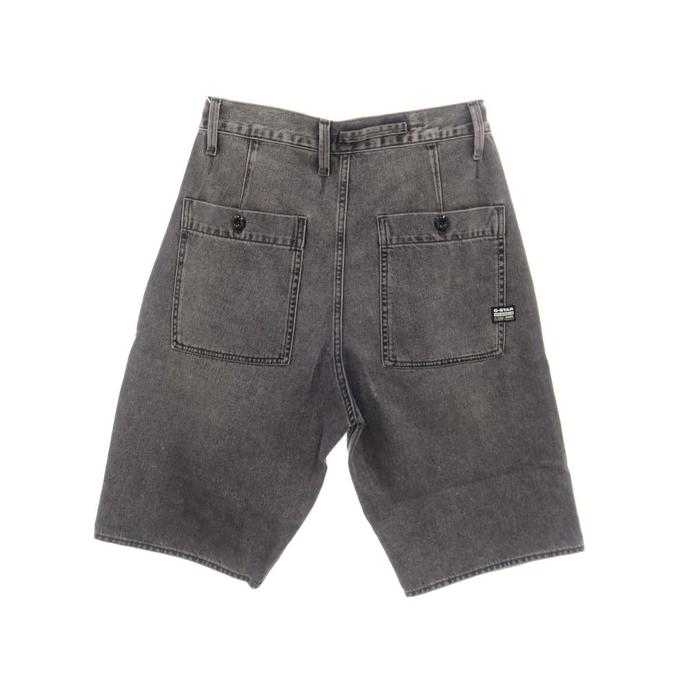 【新品アウトレット】ジースターロウ G-STAR RAW WORKER CHINO RELAXED SHORT コットン デニム ショートパンツ ブラック(グレー)【サイズ28】【 状態ランクN- 】【 メンズ 】