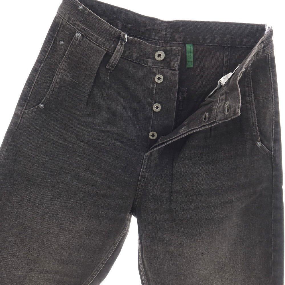 【新品】ジースターロウ G-STAR RAW WORKER CHINO RELAXED SHORT コットン デニム ショートパンツ ブラック(グレー)【サイズ30】【 状態ランクN 】【 メンズ 】