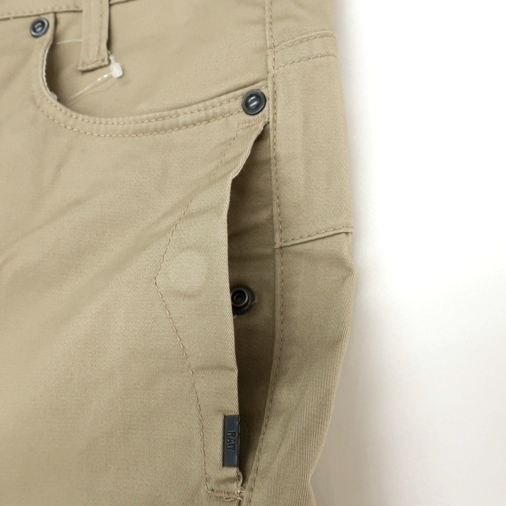 【新品アウトレット】ジースターロウ G-STAR RAW D-STAQ 3D STRAIGHT TAPERED ストレッチ コットン 5ポケットパンツ ベージュ【サイズ26/32】【 状態ランクN- 】【 メンズ 】