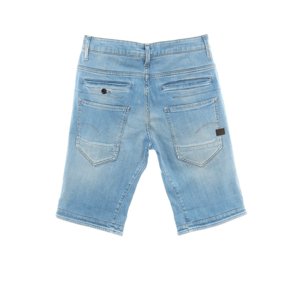 【新品】ジースターロウ G-STAR RAW D-STAQ 3D STRAIGHT SHORTS ストレッチ デニム ショートパンツ ライトブルー【サイズ28】【 状態ランクN 】【 メンズ 】