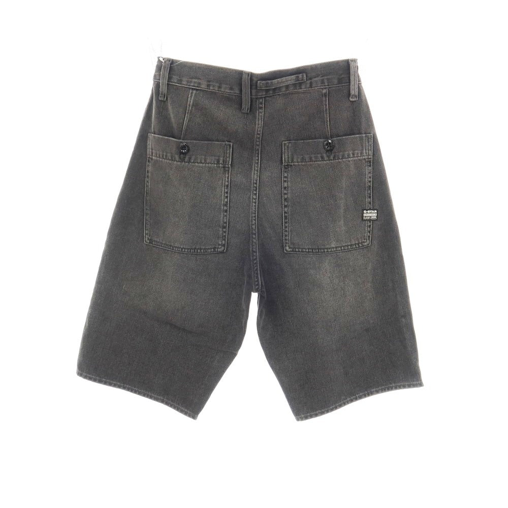 【新品】ジースターロウ G-STAR RAW WORKER CHINO RELAXED SHORT コットン デニム ショートパンツ ブラック(グレー)【サイズ28】【 状態ランクN 】【 メンズ 】