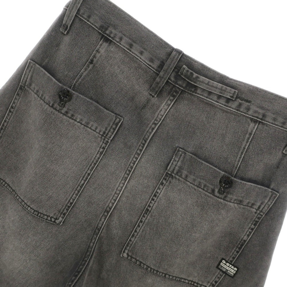 【新品】ジースターロウ G-STAR RAW WORKER CHINO RELAXED SHORT コットン デニム ショートパンツ ブラック(グレー)【サイズ30】【 状態ランクN 】【 メンズ 】