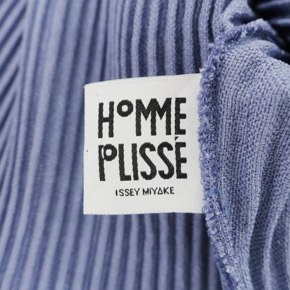 【中古】オム プリッセ イッセイミヤケ HOMME PLISSE ISSEY MIYAKE 2026年春夏 プリーツ ブルゾン スモークブルー系【サイズ表記なし(L位)】【 状態ランクA 】【 メンズ 】