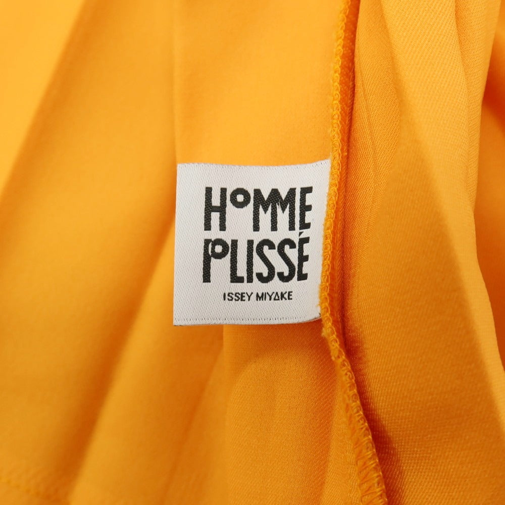 【中古】オム プリッセ イッセイミヤケ HOMME PLISSE ISSEY MIYAKE 2026年春夏 アコーディオンプリーツ加工 2B カジュアルジャケット オレンジ【サイズ表記なし(L位)】【 状態ランクA 】【 メンズ 】