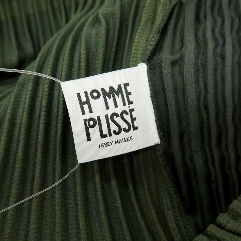 【中古】オム プリッセ イッセイミヤケ HOMME PLISSE ISSEY MIYAKE 2026年春夏 プリーツ ジャージー イージーパンツ モスグリーン【サイズ表記なし(L位)】【 状態ランクA 】【 メンズ 】