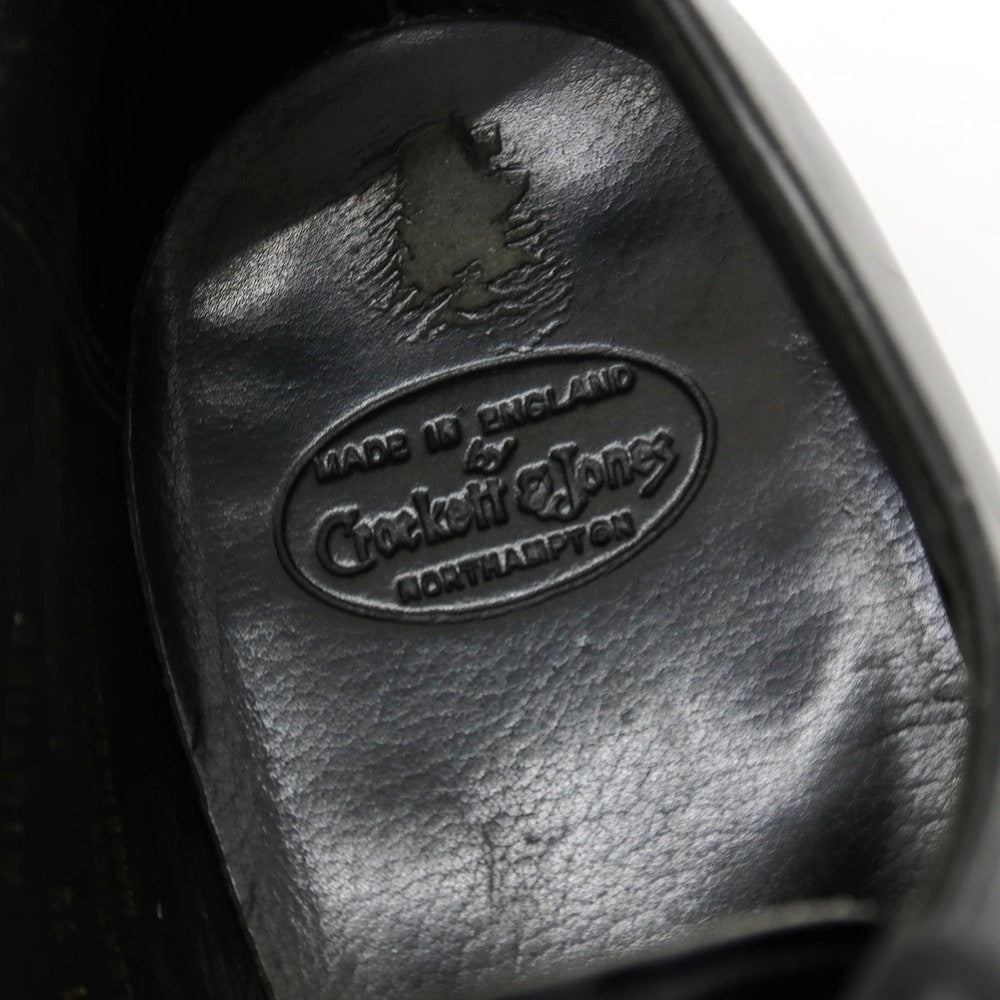 【中古】クロケットアンドジョーンズ CROCKETT&JONES ハンドグレード AINTREE カーフ ドレスシューズ ブラック【サイズ8 1/2D】【 状態ランクD 】【 メンズ 】